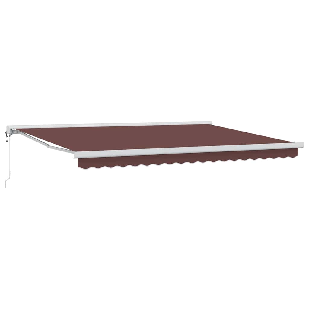 Tenda da Sole Retrattile Automatica Marrone 450x300 cm | homemem39