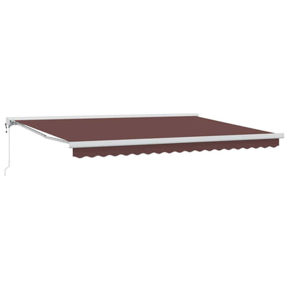 Tenda da Sole Retrattile Automatica Marrone 450x300 cm | homemem39