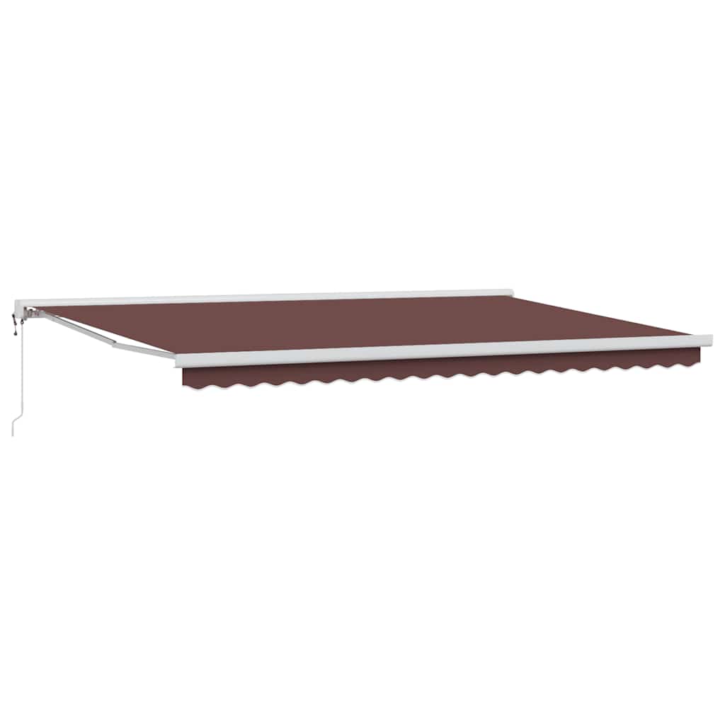 Tenda da Sole Retrattile Automatica Marrone 500x300 cm | homemem39