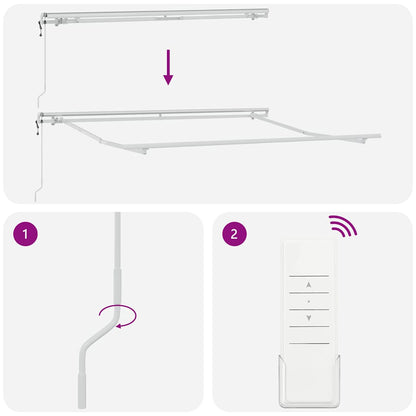 Tenda Sole Retrattile Automatica 300x250 cm Antracite e Bianco