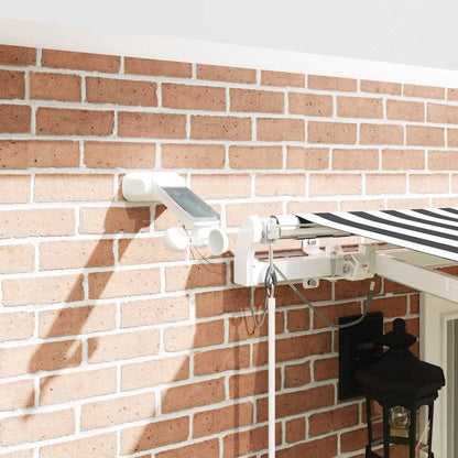 Tenda Retrattile Automatica LED Antracite e Bianco 400x300 cm | homemem39