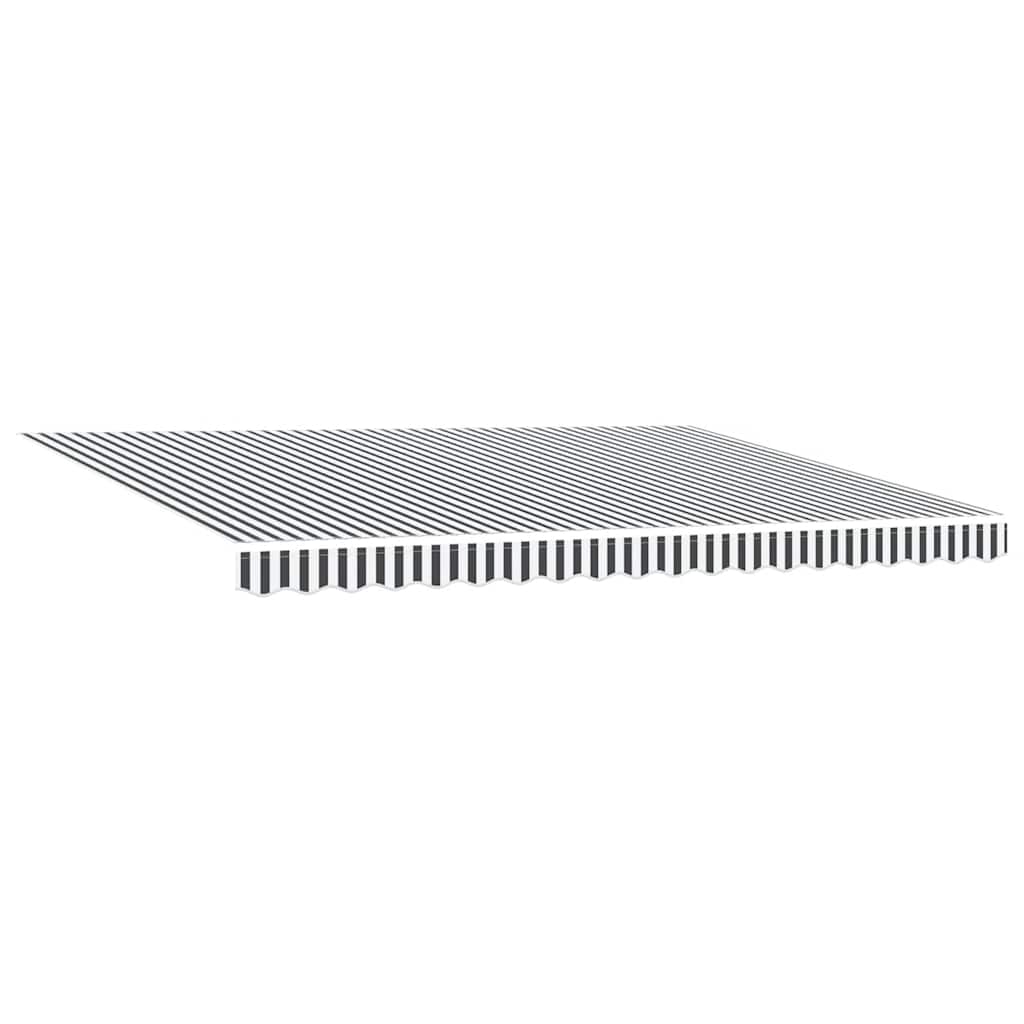 Tenda da Sole Retrattile Manuale con LED Antracite e Bianco