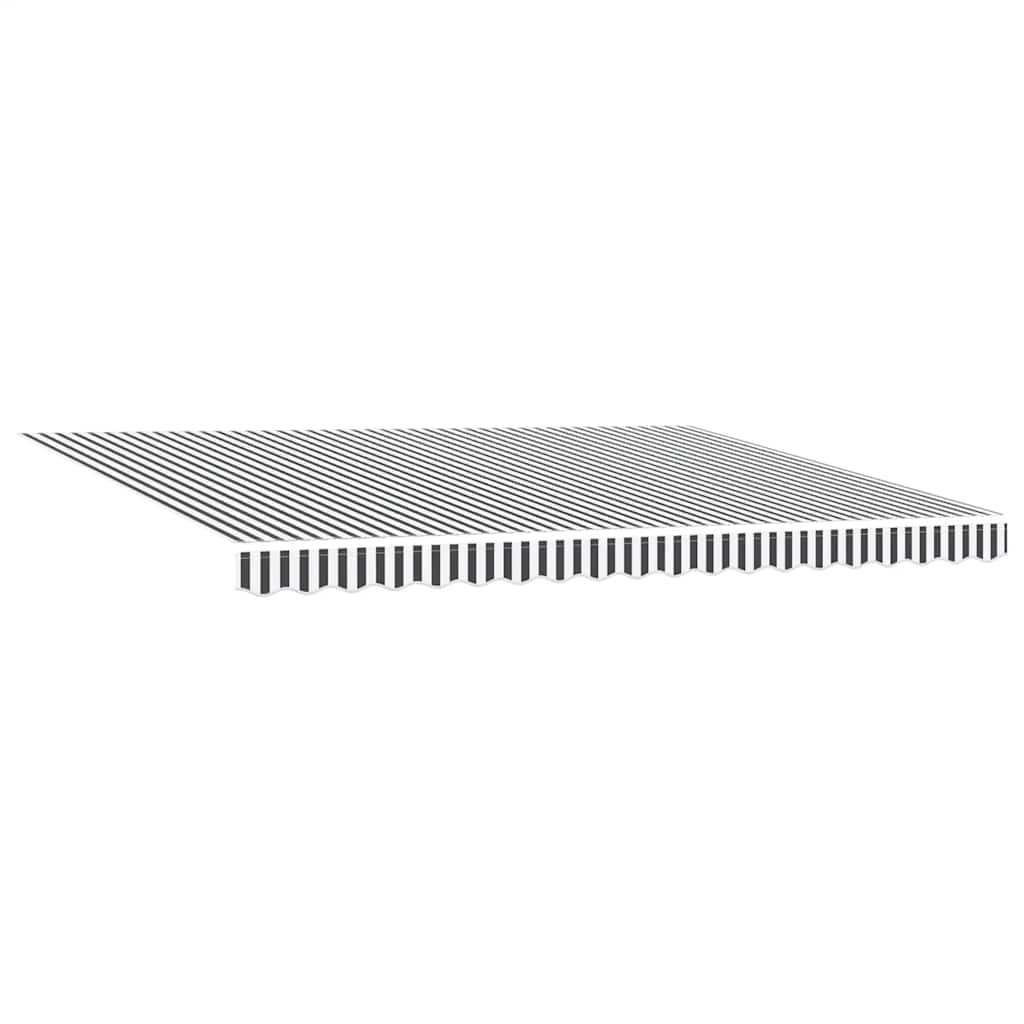Tenda Retrattile Automatica LED Antracite e Bianco 450x300 cm | homemem39