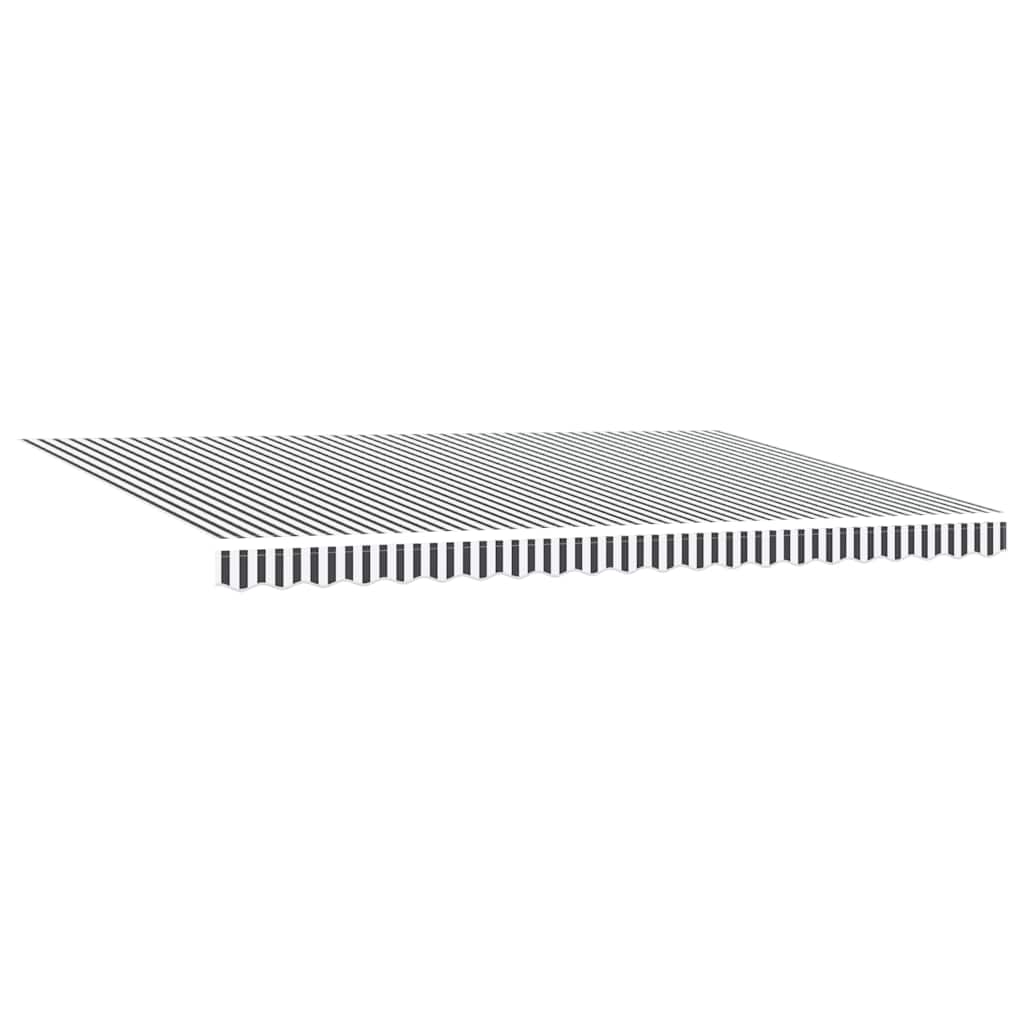 Tenda Retrattile Manuale con LED Antracite/ Bianco 500x300 cm | homemem39