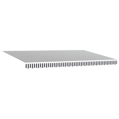 Tenda Retrattile Manuale con LED Antracite/ Bianco 500x300 cm | homemem39