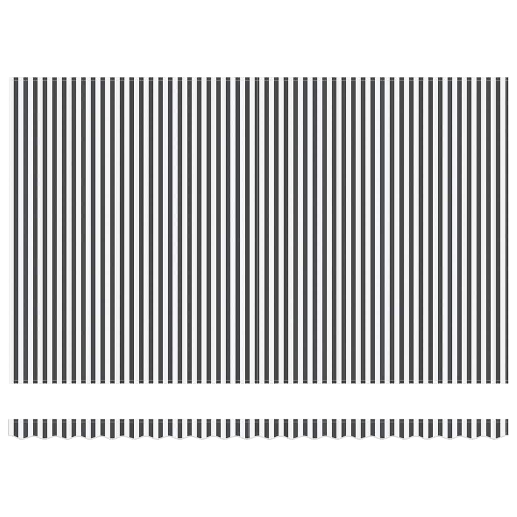 Tenda Retrattile Manuale con LED Antracite/ Bianco 500x300 cm | homemem39