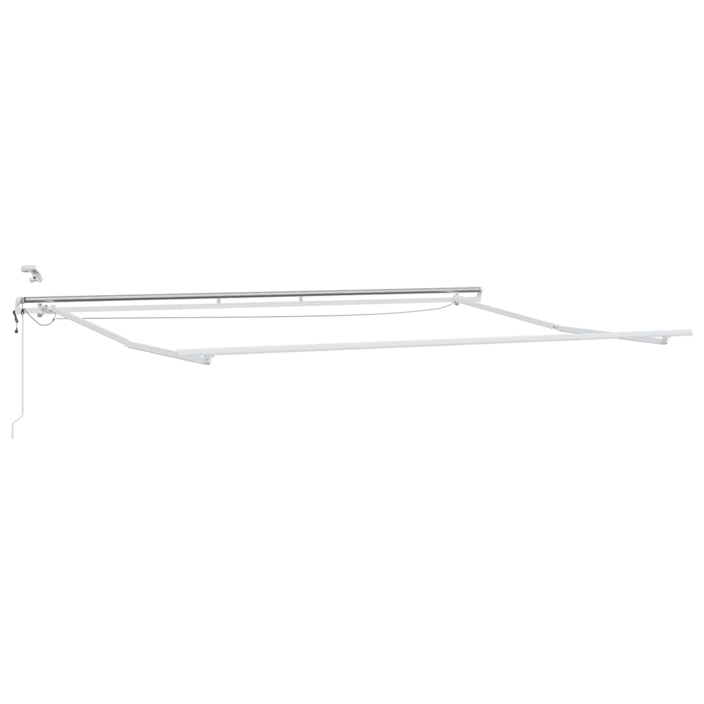 Tenda Retrattile Automatica LED Antracite e Bianco 500x300 cm | homemem39