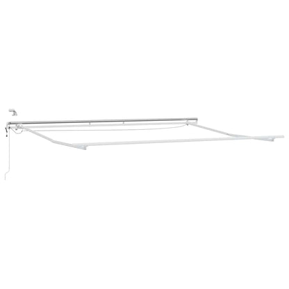 Tenda Retrattile Automatica LED Antracite e Bianco 500x300 cm | homemem39