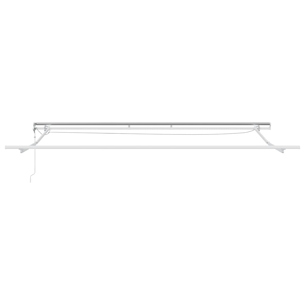 Tenda Retrattile Automatica LED Antracite e Bianco 500x300 cm | homemem39