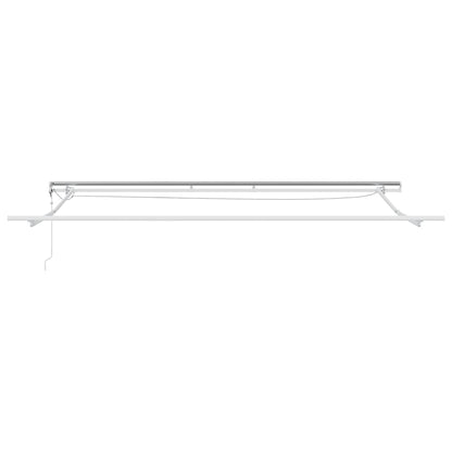 Tenda Retrattile Automatica LED Antracite e Bianco 500x300 cm | homemem39
