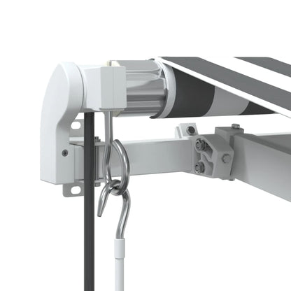 Tenda Sole Retrattile Automatica 600x350 cm Antracite e Bianco | homemem39