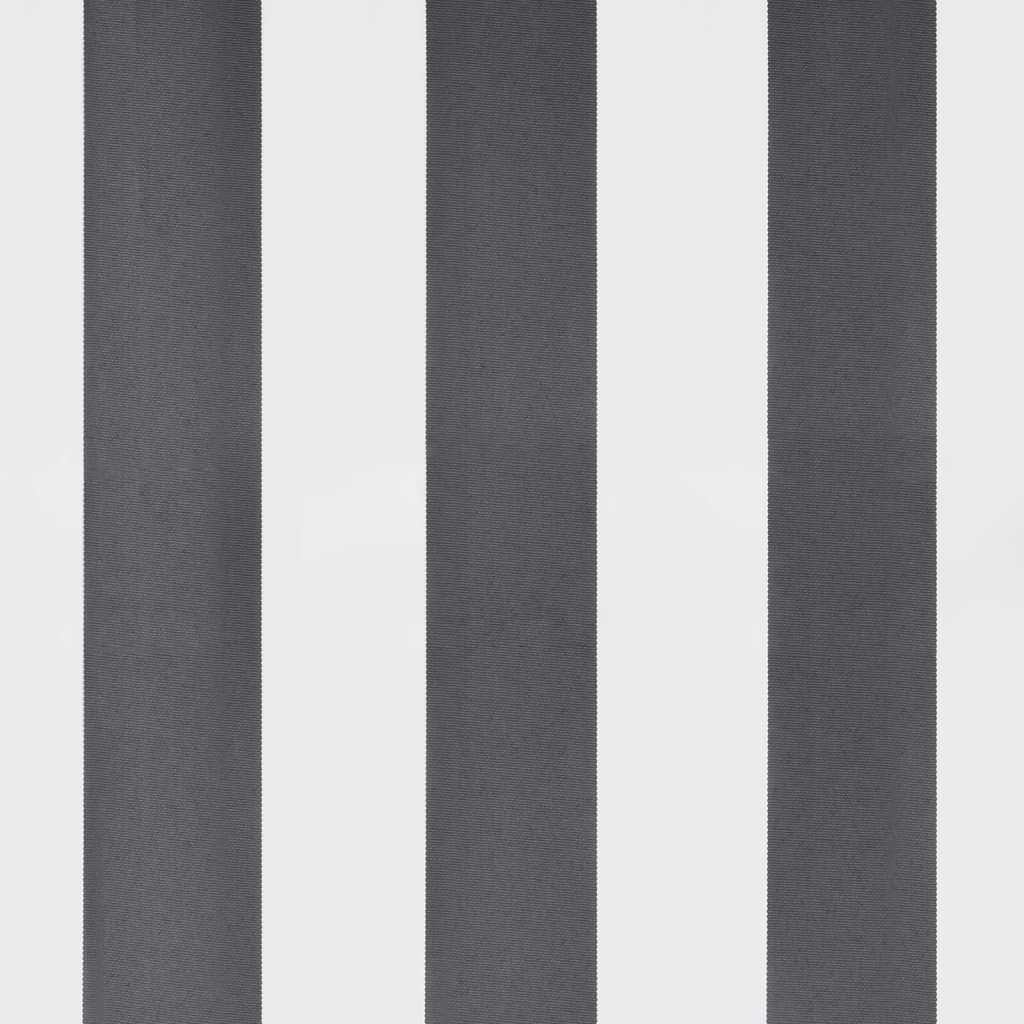 Tenda Retrattile Manuale con LED Antracite e Bianco 400x350 cm - homemem39