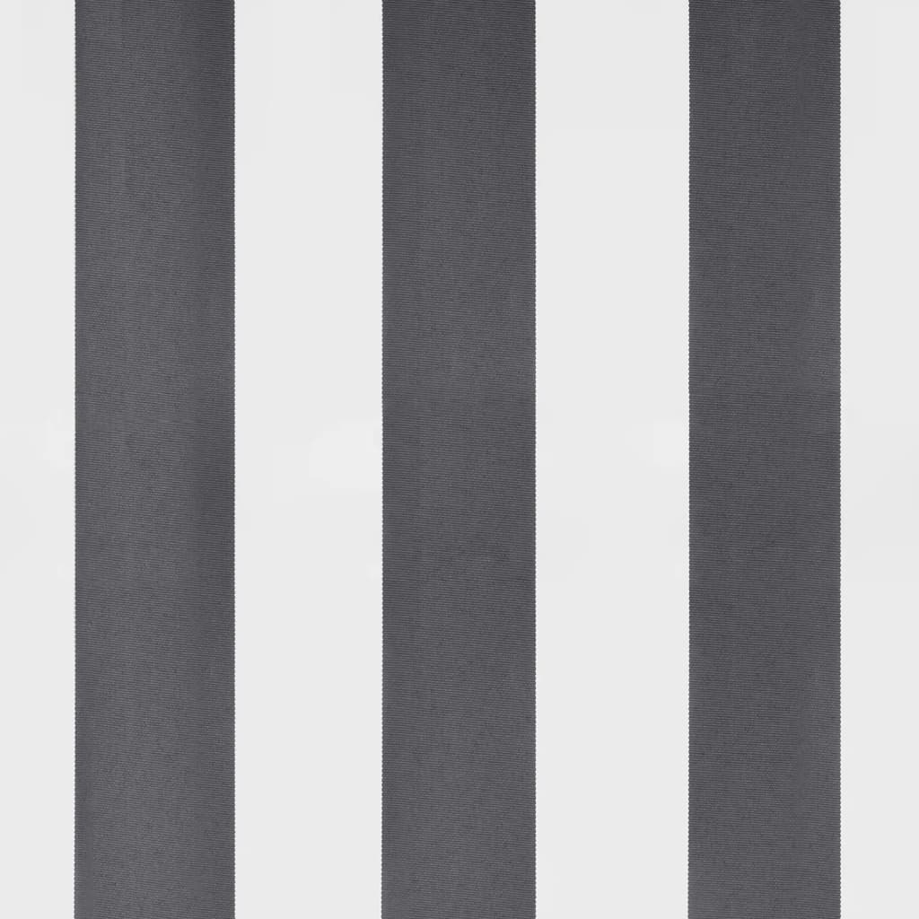 Tenda Sole Retrattile Manuale LED Antracite e Bianco 600x350 cm