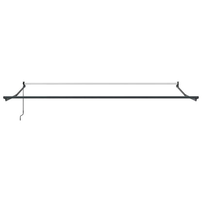 Tenda Retrattile Antracite e Bianca 4,5x3 m Tessuto e Alluminio | homemem39