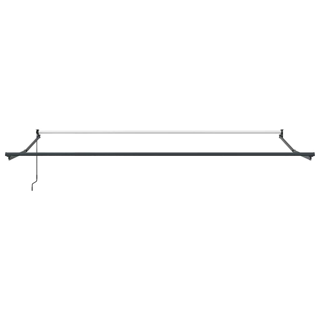 Tenda Retrattile Antracite e Bianca 5x3 m Tessuto e Alluminio | homemem39