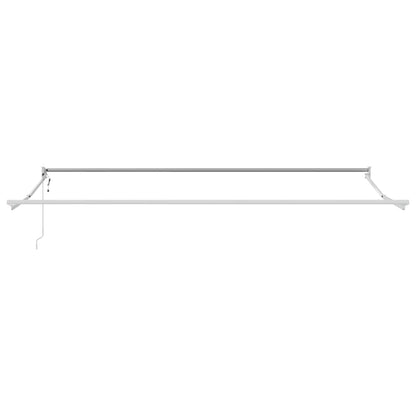 Tenda Retrattile Antracite e Bianca 4x3 m Tessuto e Alluminio