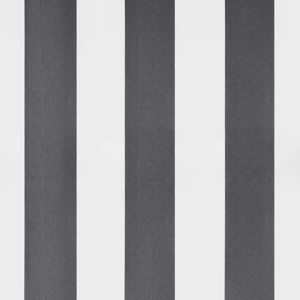 Tenda Retrattile Antracite e Bianca 3,5x2,5m Tessuto/Alluminio