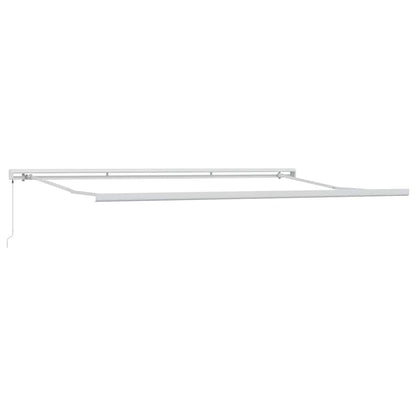 Tenda Retrattile Antracite e Bianca 4,5x3 m Tessuto e Alluminio | homemem39