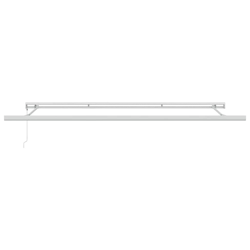 Tenda Retrattile Antracite e Bianca 4,5x3 m Tessuto e Alluminio | homemem39