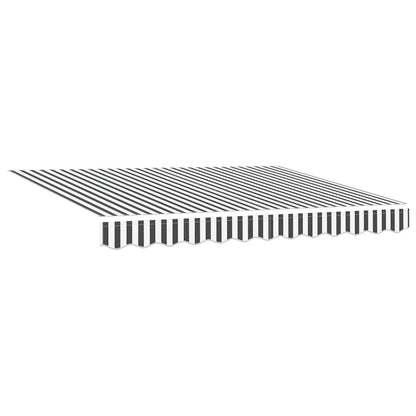 Tenda da Sole Antracite e Bianca 3x2,5 m Tessuto e Alluminio | homemem39
