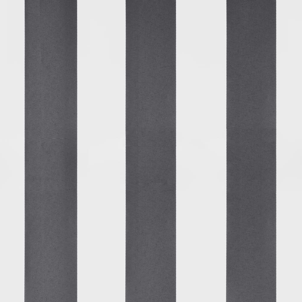 Tenda Retrattile Antracite e Bianca 3,5x2,5m Tessuto/Alluminio