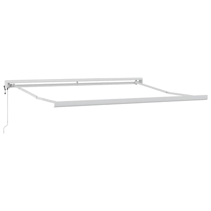 Tenda da Sole Antracite e Bianca 3x2,5 m Tessuto e Alluminio