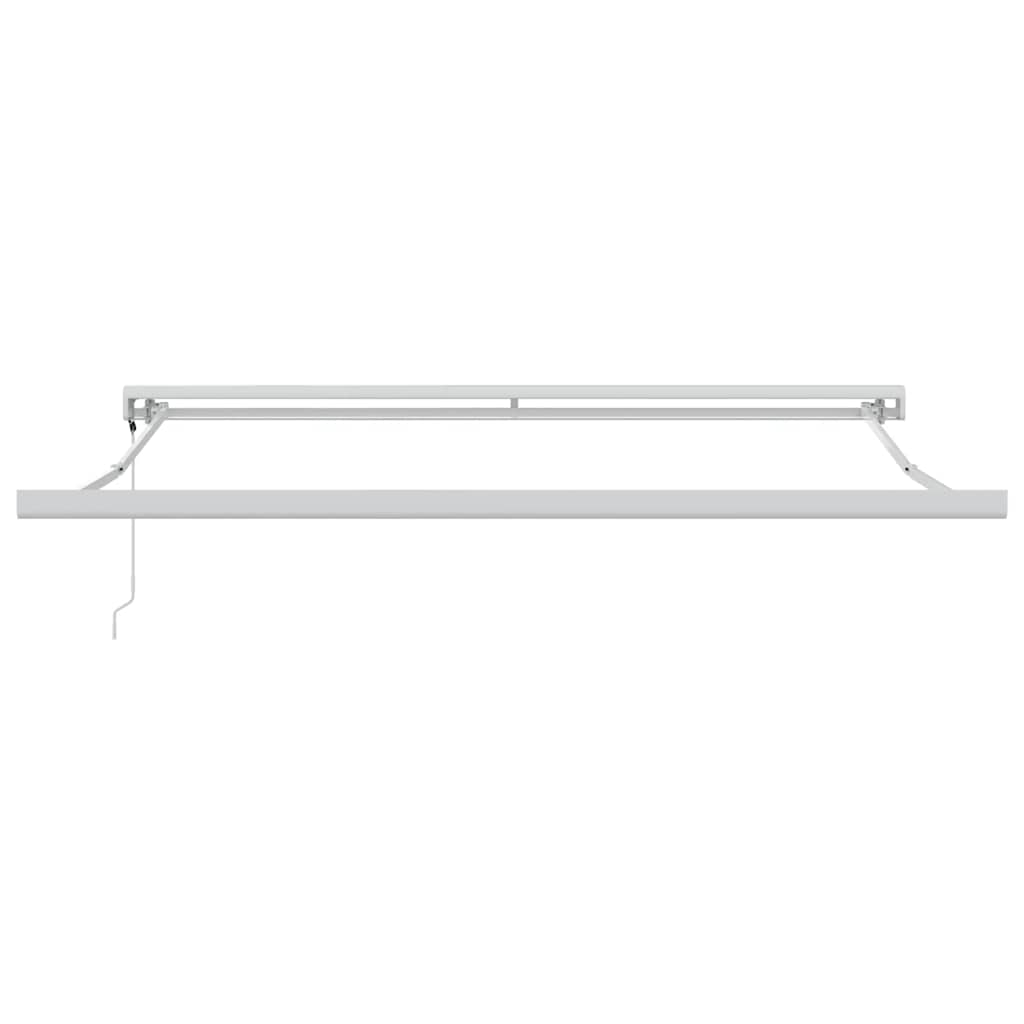 Tenda da Sole Antracite e Bianca 3x2,5 m Tessuto e Alluminio