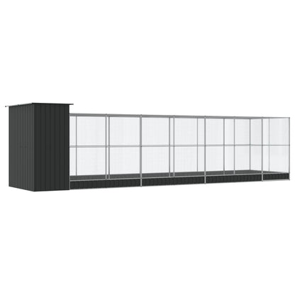 Voliera con Estensione Argento 830x203x216 cm in Acciaio | homemem39