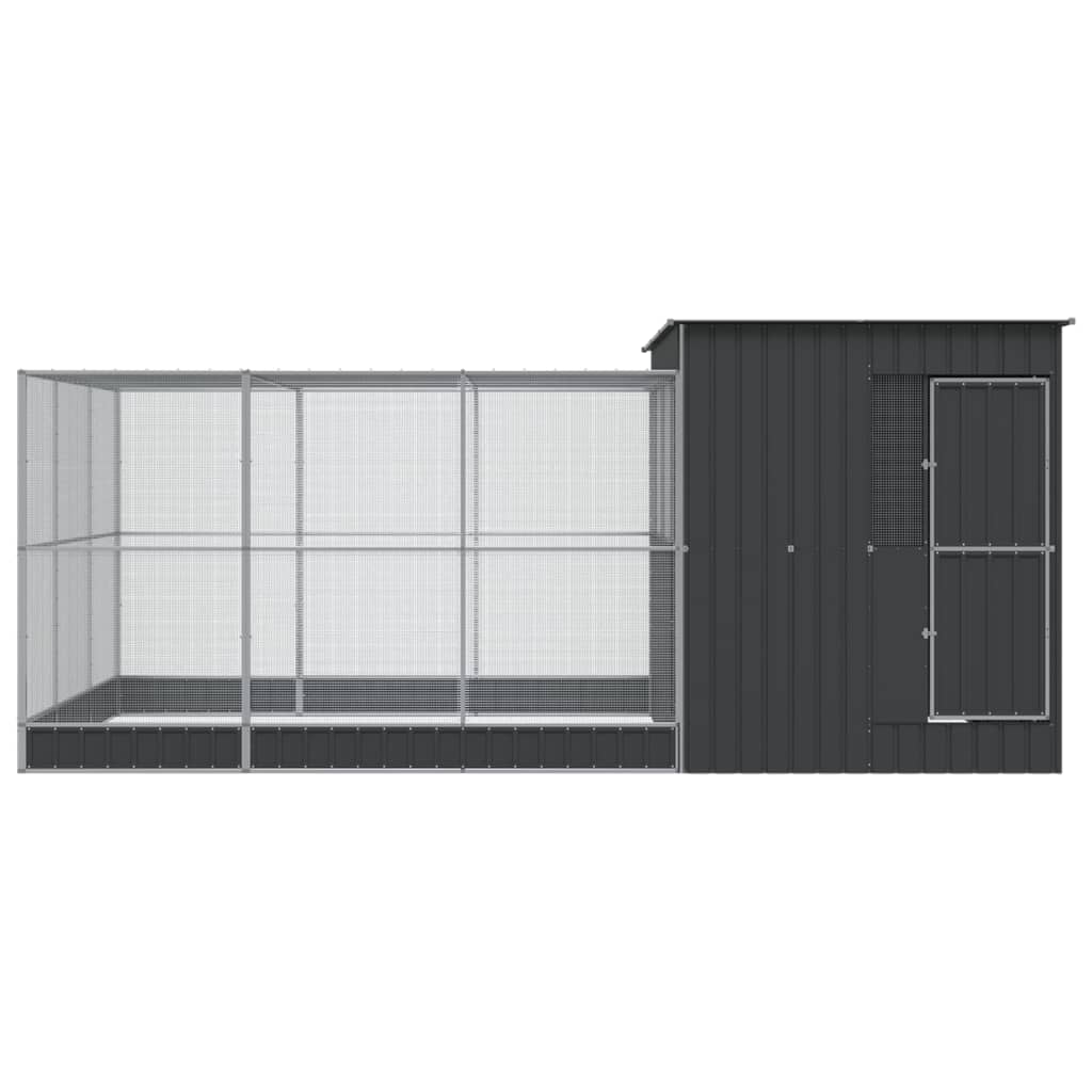 Voliera con Estensione Argento 497x303x216 cm in Acciaio | homemem39