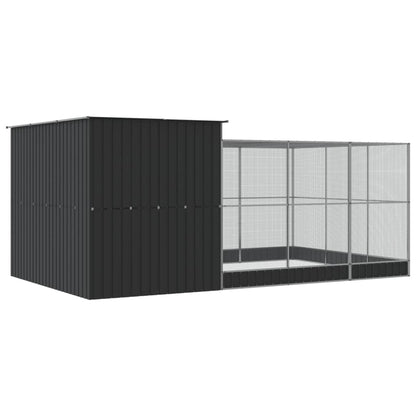 Voliera con Estensione Argento 497x303x216 cm in Acciaio | homemem39
