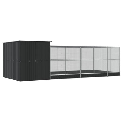Voliera con Estensione Argento 704x303x216 cm in Acciaio | homemem39