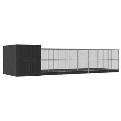 Voliera con Estensione Argento 911x303x216 cm in Acciaio | homemem39