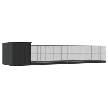 Voliera con Estensione Argento 1118x303x216 cm in Acciaio | homemem39