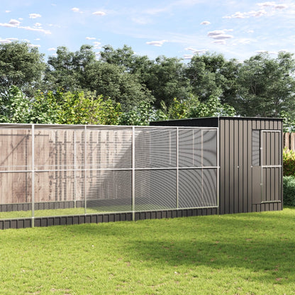 Voliera con Estensione Argento 1118x303x216 cm in Acciaio | homemem39