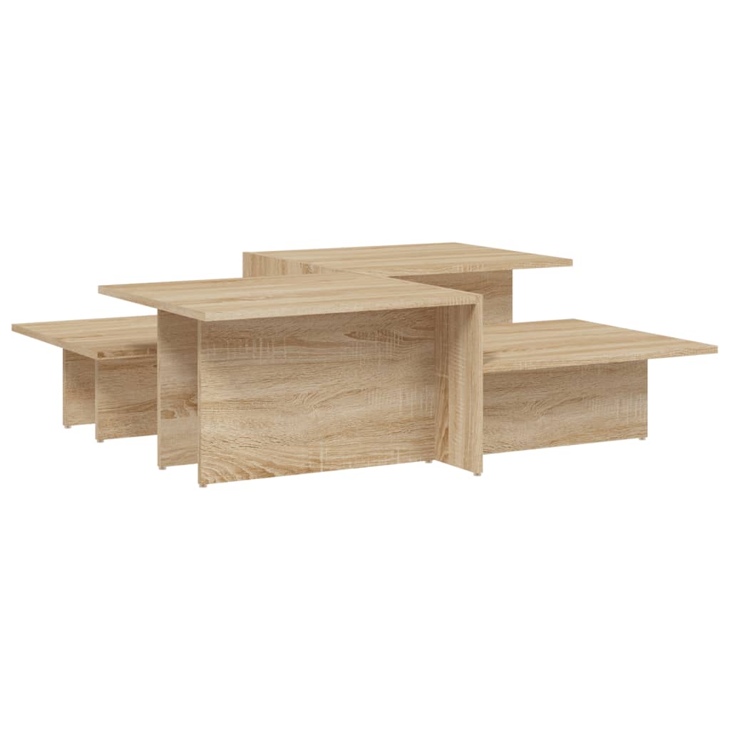 Tavolini da Salotto 2 pz Rovere Sonoma in Legno Multistrato | homemem39