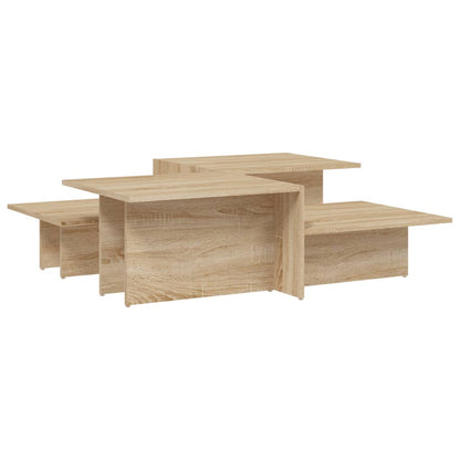 Tavolini da Salotto 2 pz Rovere Sonoma in Legno Multistrato | homemem39