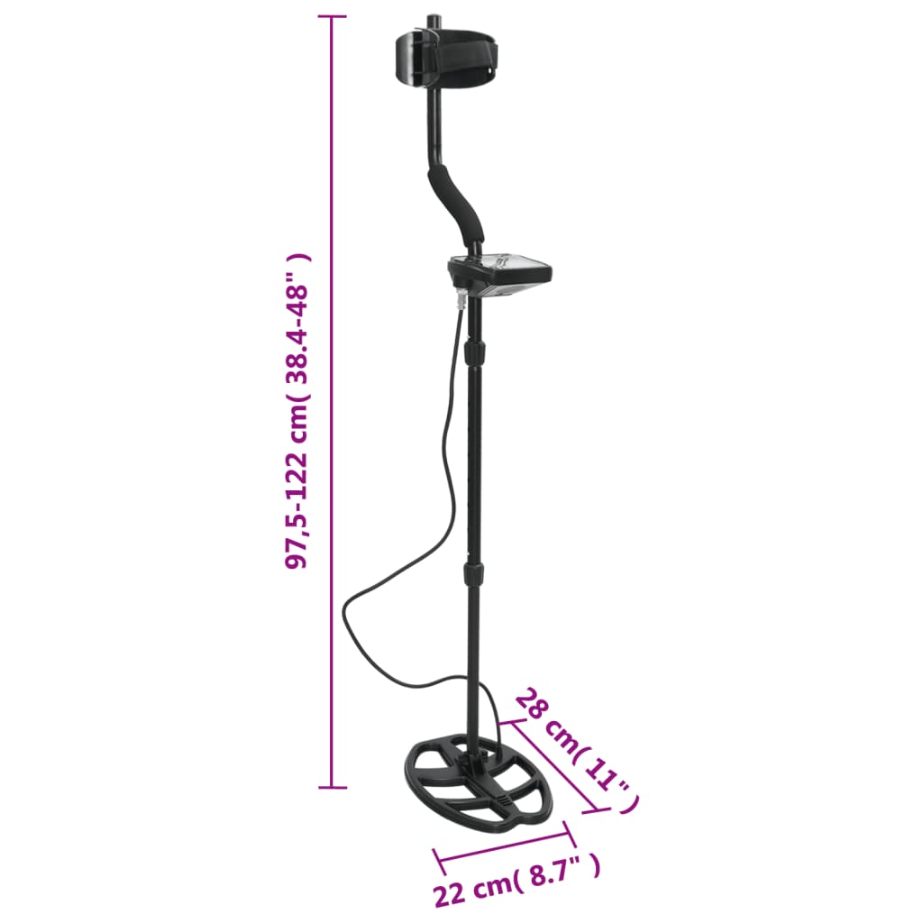 Metal Detector 20 cm Profondità Ricerca Schermo LCD | homemem39