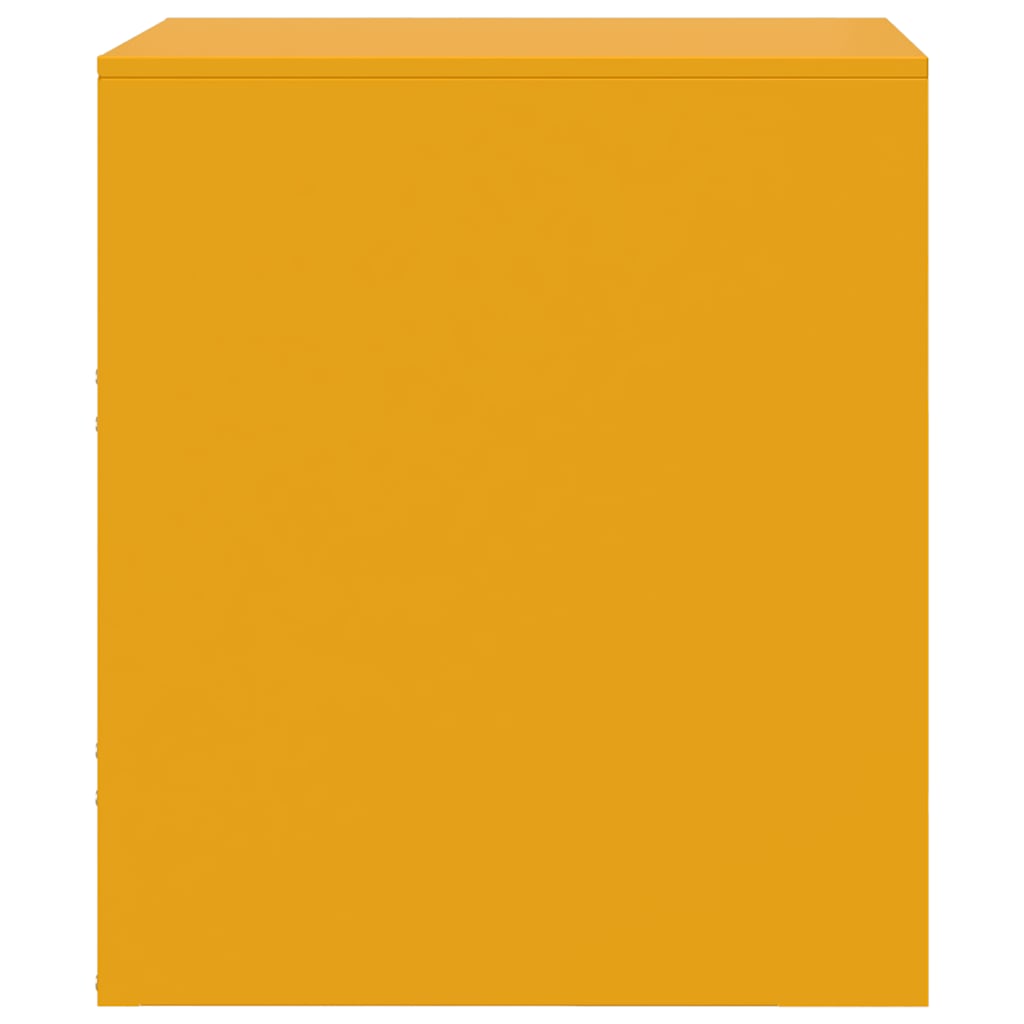 Comodini 2 pz Giallo 34,5x39x44 cm in Acciaio - homemem39