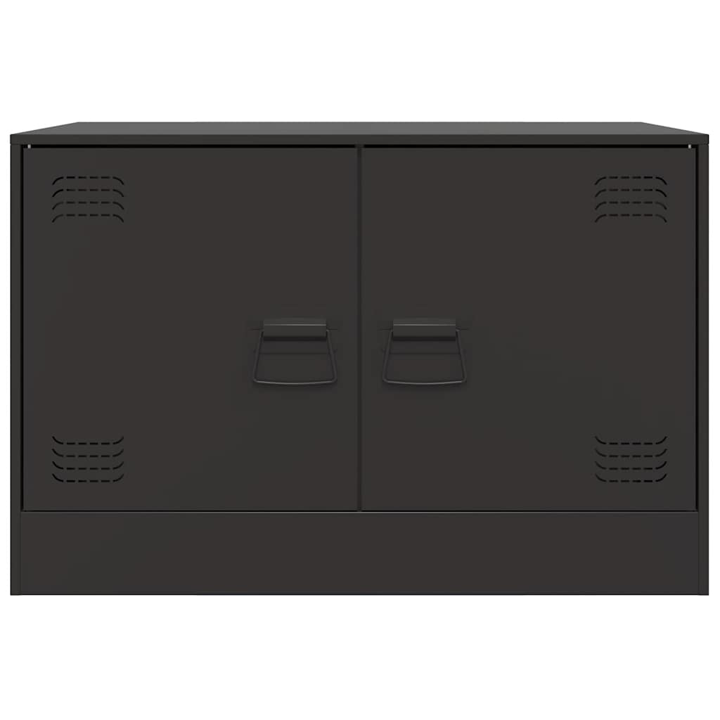 Mobili TV 2 pz Neri 67x39x44 cm in Acciaio