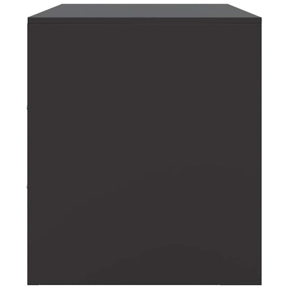 Mobili TV 2 pz Neri 67x39x44 cm in Acciaio
