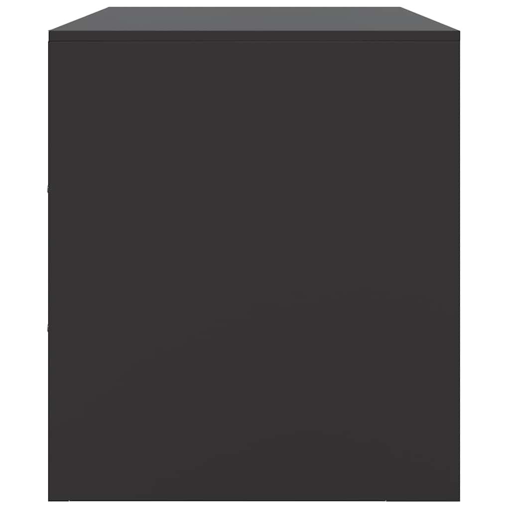 Mobili TV 2 pz Neri 67x39x44 cm in Acciaio - homemem39