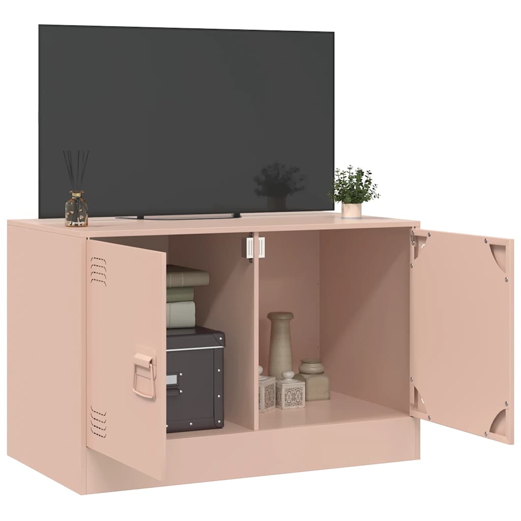 Mobile TV Rosso 67x39x44 cm in Acciaio | homemem39