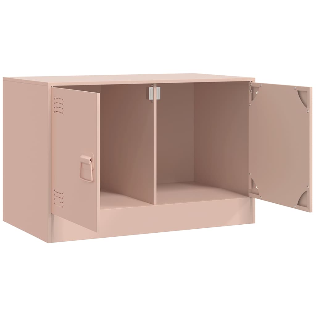 Mobili TV 2 pz Rosso 67x39x44 cm in Acciaio | homemem39