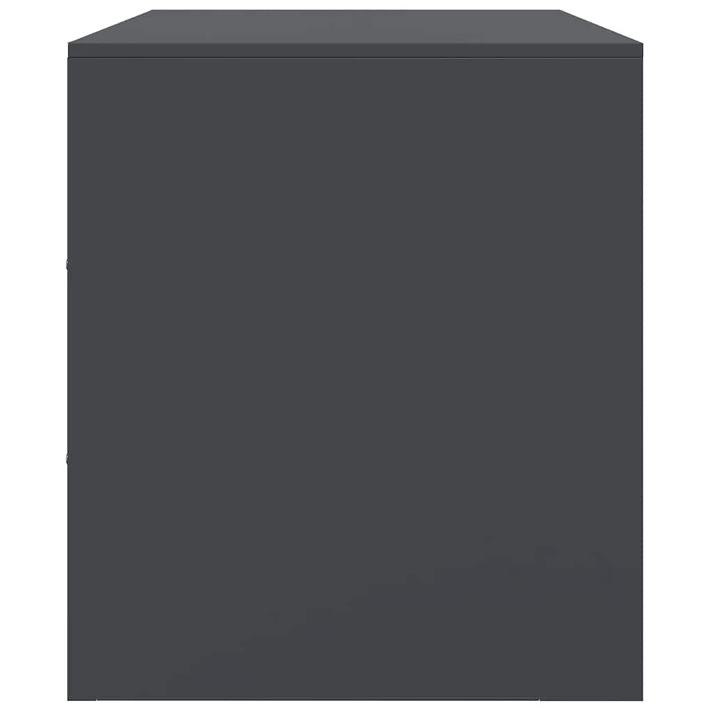 Mobile TV Antracite 67x39x44 cm in Acciaio
