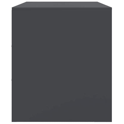 Mobile TV Antracite 67x39x44 cm in Acciaio - homemem39