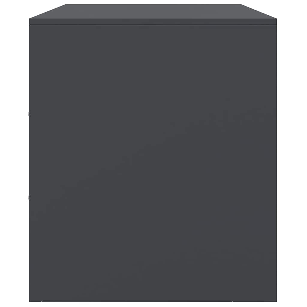 Mobili TV 2 pz Antracite 67x39x44 cm in Acciaio - homemem39