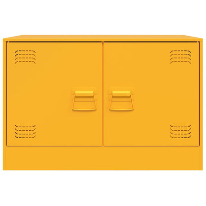 Mobili TV 2 pz Giallo Senape 67x39x44 cm in Acciaio | homemem39