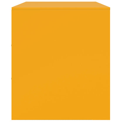 Mobili TV 2 pz Giallo Senape 67x39x44 cm in Acciaio | homemem39