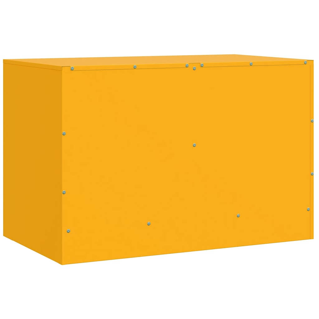 Mobili TV 2 pz Giallo Senape 67x39x44 cm in Acciaio - homemem39