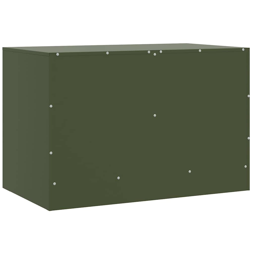Mobili TV 2 pz Verde Oliva 67x39x44 cm in Acciaio - homemem39